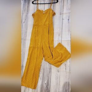 Fashion Nova yellow polkadot Jumpsuit